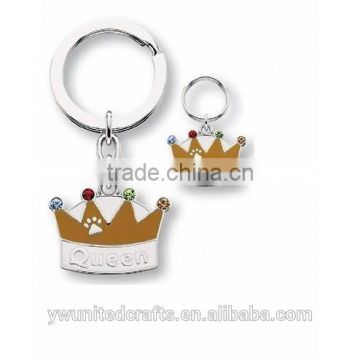 Hot crown logo keychain/custom keychain/metal promotion keychain