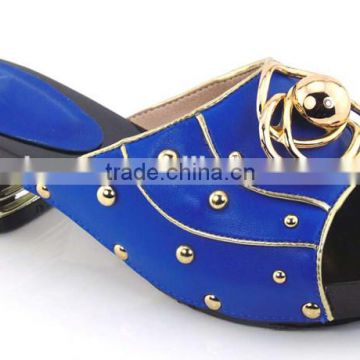 2016 New pattern style design ladies slippers high heel 5 cm 7