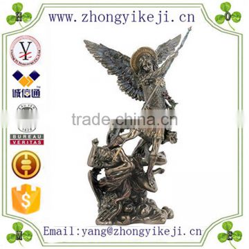 factory custom made handmade carved hot new product resin decorative statue of angels wings