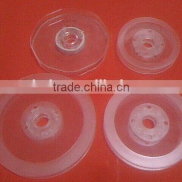 Transparent plastic tray for kinds of yarns