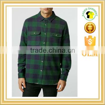 mens flannel plaid shirt casual dress 100%cotton shirts