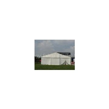 20m White Commercial Canopy Tent With Air Conditioner , Clear Span Marquee