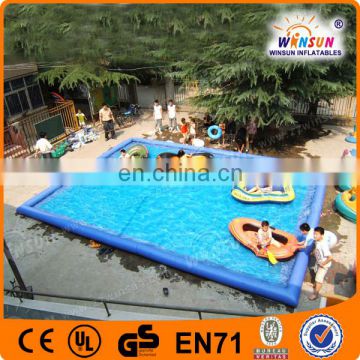 Colorful inflatable swimming pool for paddle boat