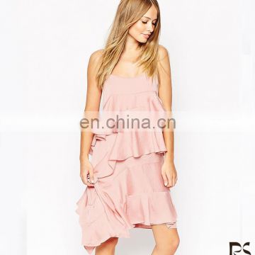 Fashion off shoulder pink sexy polyester mini summer viscose dress 2016