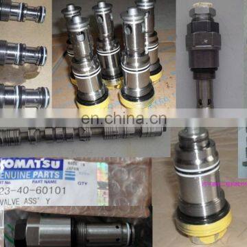 low price excavator spare parts WA320-3 WA350-1 hydraulic relief valve