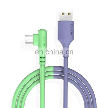 Liquid elbow charging cable