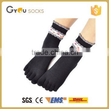 New Fashion Girls women solid color Five Fingers Toe Ankle Socks For Childrens