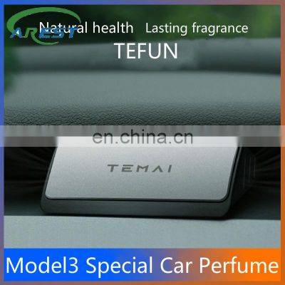 TEFUN Car Air Freshener Instrument Air outlet Aromatherapy Flavor Car Perfume Scent Decor for tesla model 3 X Y Z