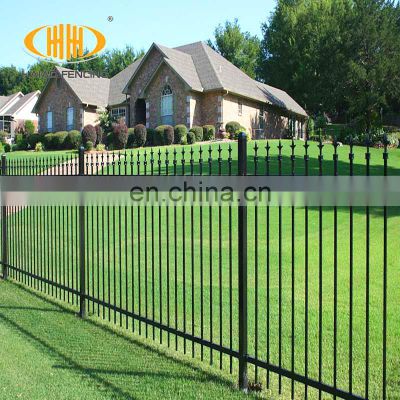 94 inches iron fencing Best quality solid black cheap steel fence panels for sale