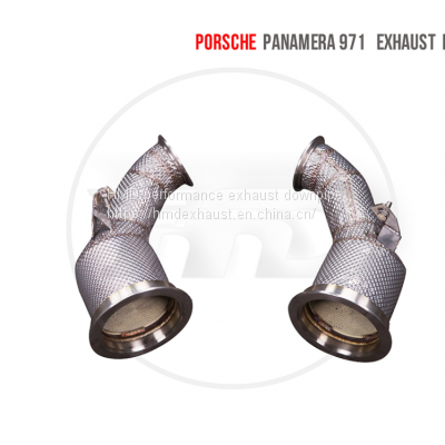 Exhaust Manifold Downpipe for Porsche Panamera 971 970 Car Accessories With Catalytic converter Header intake manifolds whatsapp008613189999301