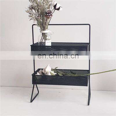 Decorative home holder plastic storage basket for storing and display