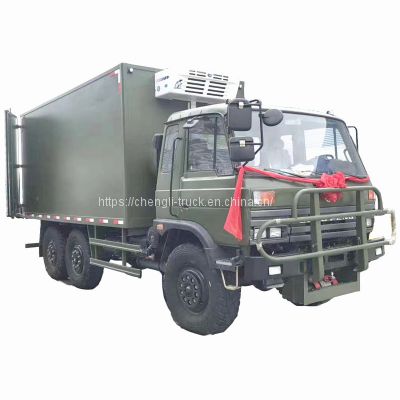 6x6 freezer truck Dongfeng 153 10ton meat refrigerated truck sale in dubai