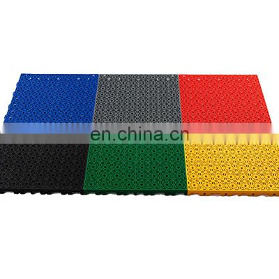 CH The Latest Performance Solid Waterproof Flexible Durable Square Drainage Plastic 40*40*3cm Garage Floor Tiles