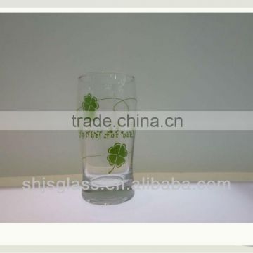 lucky clover drinking glass cup