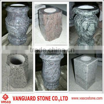 Cheap granite vase for tombstone price