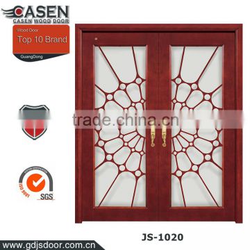 economic cherry timber glass interior door