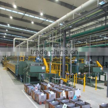Continuous mesh belt furnace for standard and hardware