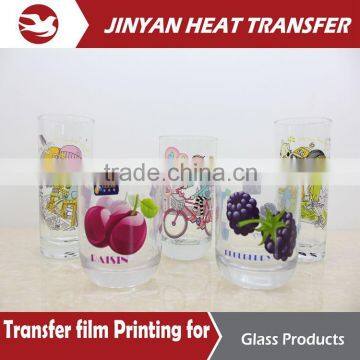 heat transfer film for glass cup