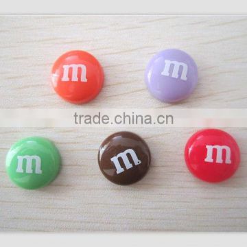 Fashion diy resin flat back character beads for wholesale