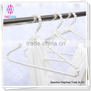 Wholesale wedding dress plastic hanger pearl hanger