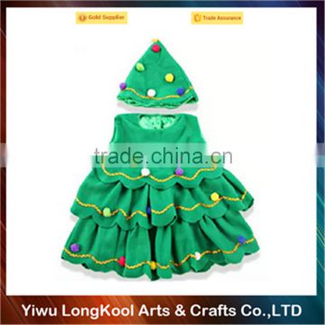 Wholesale party dance costume lovely baby cosplay Christmas tree costume