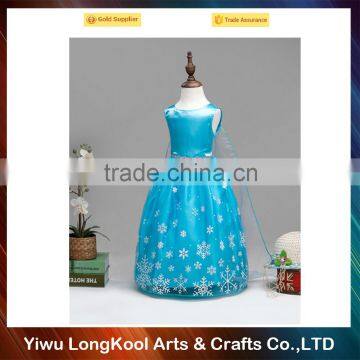 China factory direct sale children princess tutu dress cosplay frozen elsa dress