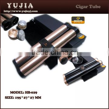 Yujia promotion cigar tubes cohiba custom aluminum cigar tube cigar custom product with gift box