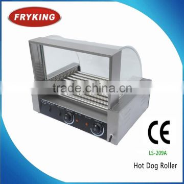 Electric 9 rollers hot dog rolling grill for snack making