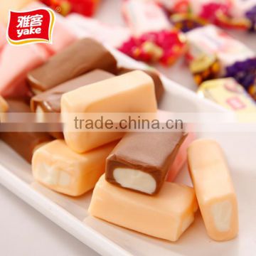 Yake 250g wholesale toffee candy bar with fruit flavor