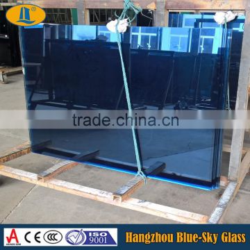 BL 8+12A+8 mm blue reflective double glazed glass with CE AS/NZS 2208 certificate