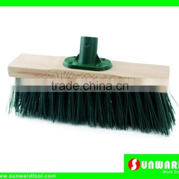 Garden Wooden Broom with Plastic Screw-in Socket,250mm