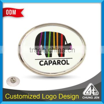 Newest Popular design lapel pin with logo printing
