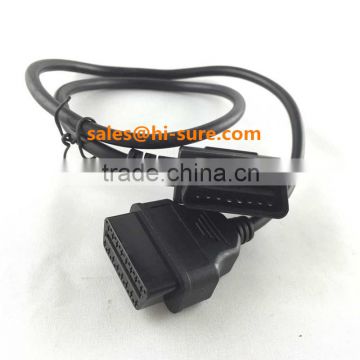 automotive wire harness OBD2 Male to Female Extension cable for car care diagnostic tools