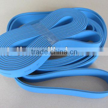 Blue rubber covered 4.3mm thinckness flat belt