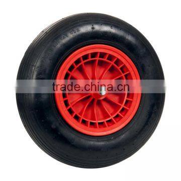 3.50 8 industrial heavy duty rubber wheel for Wheelbarrow