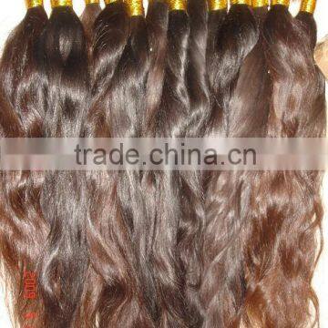 Human Hair / Natural brown color Remy Human Hair