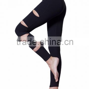 Wholesale Fitness Clothing Women Workout Legging With Cut Out