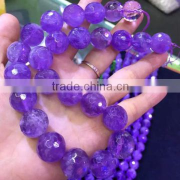 8mm round faceted amethyst lavender good beads