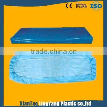 Medical products hospital daily use disposable bed sheet/bed cover CPE bed cover