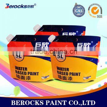 Water-based low price anti-yellowing interior wall paint for toilet/kitchen
