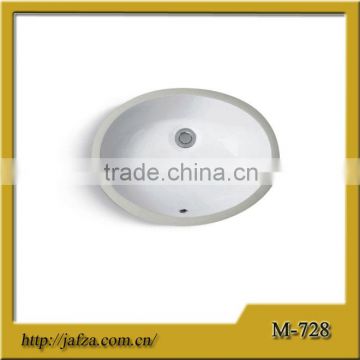 728 Hot selling chinese ceramic under counter basin wash basin sink