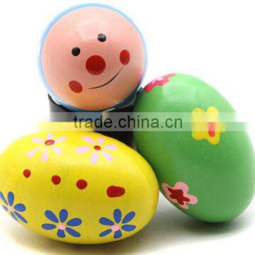 the newest type educational egg toy maracas shaker for children