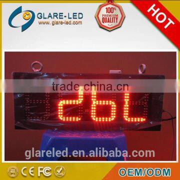 Waterproofed led time and Temp display screen sign