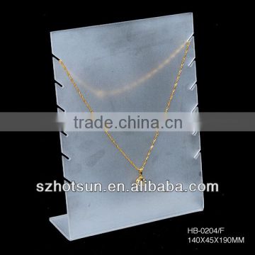 elegant desgin acrylic jewelry countertop display necklace display stand