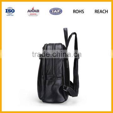 Manufacturer Custom Outdoor Embossed Fashion Designer Mens Leather Backpack