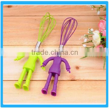 Silicone Man Shape Whisk Handheld Egg Mixer Cheapest Kitchen Eggbeater