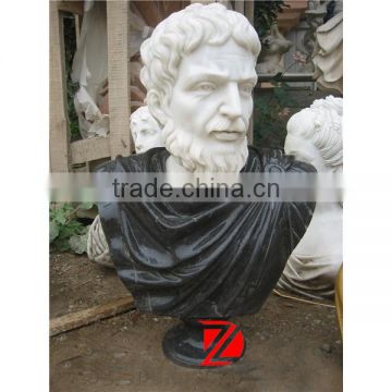 marble male head sculpture