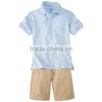 wholesale 2014 fashion style European Polo & Khaki Shorts school uniforms