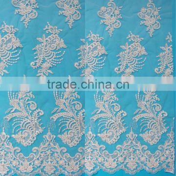 Free sample african tulle lace dress fabric from factory