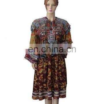 Vintage Gypsy Rare Kutchi Dress Bnajara Style Handmade Dress